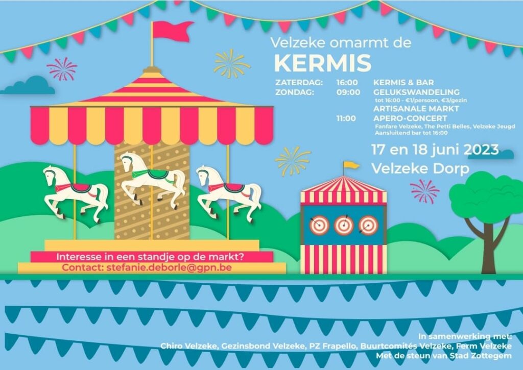 Velzeke Omarmt de Kermis DeScrollKalender